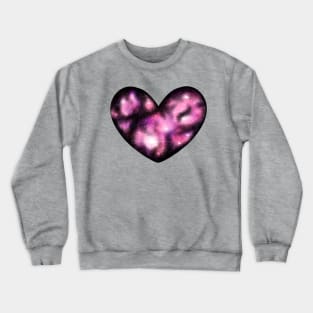 Pink Galaxy Heart Crewneck Sweatshirt